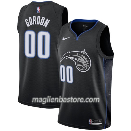 Maglia NBA Orlando Magic Aaron Gordon 00 2018-19 Nike City Edition Nero Swingman - Uomo